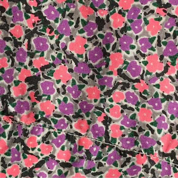 Crewcuts Skirt Floral Print Blue Size 10 Girls Pockets on each side Pink Purple - Picture 2 of 13